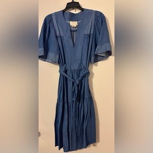 USED Kate Spade Indigo Railroad Dress size M